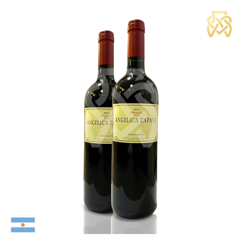 Kit 2 Garrafas Angélica Zapata Merlot Alta 2016/2017