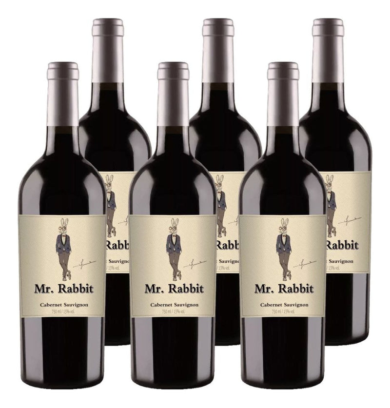 Kit 6 Vinhos Mr Rabbit Cabernet Sauvignon Tinto França 750ml