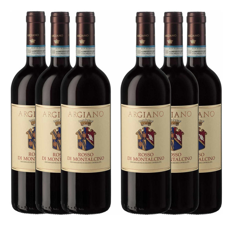 Kit 6x Vinho Tinto Italiano Argiano Rosso Di Montalcino Doc