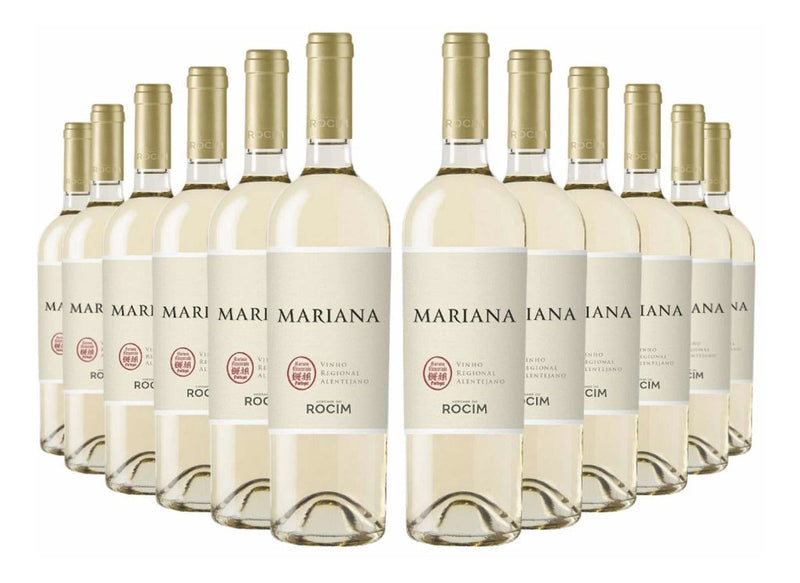 Vinho Mariana Rocim Branco 750 Ml Portugal Kit Com 12 Un