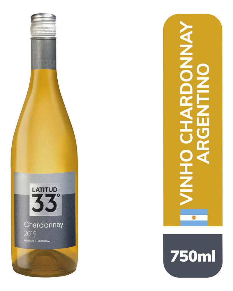 Vinho Chardonnay Latitud 33º  adega Bodegas Chandon 750 ml