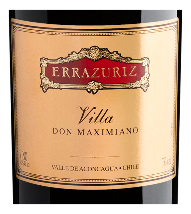 06 Un - Vinho Errazuriz Villa Don Maximiano 750 Ml