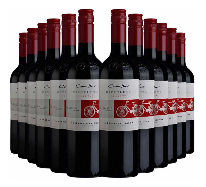 Vinho Bicicleta Reserva Cabernet Sauvignon 750ml Kit 12 Un