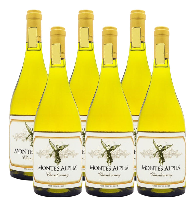 Vinho Montes Alpha Chardonnay 750 Ml  Kit 06 Un