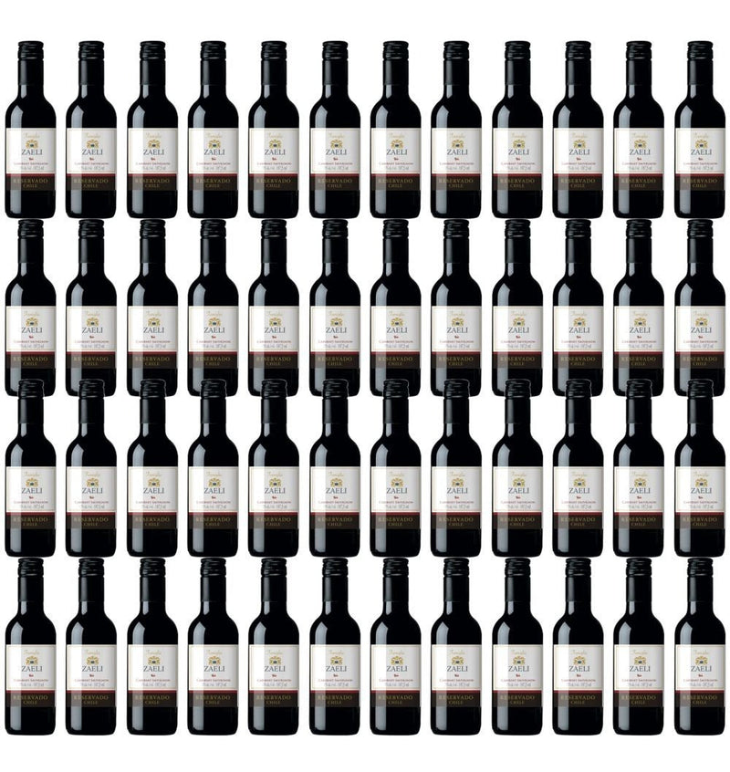 50 Mini Vinho Lembrancinha Reservado Chile Cabernet S. 187ml