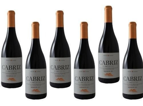 Kit C/6 Vinho Tinto Seco Cabriz Reserva 750 Ml