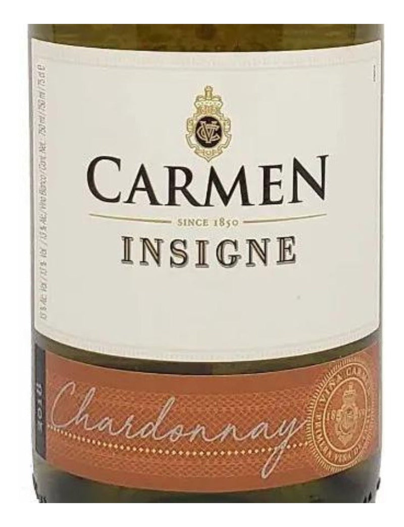 Vinho Carmen Insigne Chardonnay 750 Ml Kit Com 12 Un