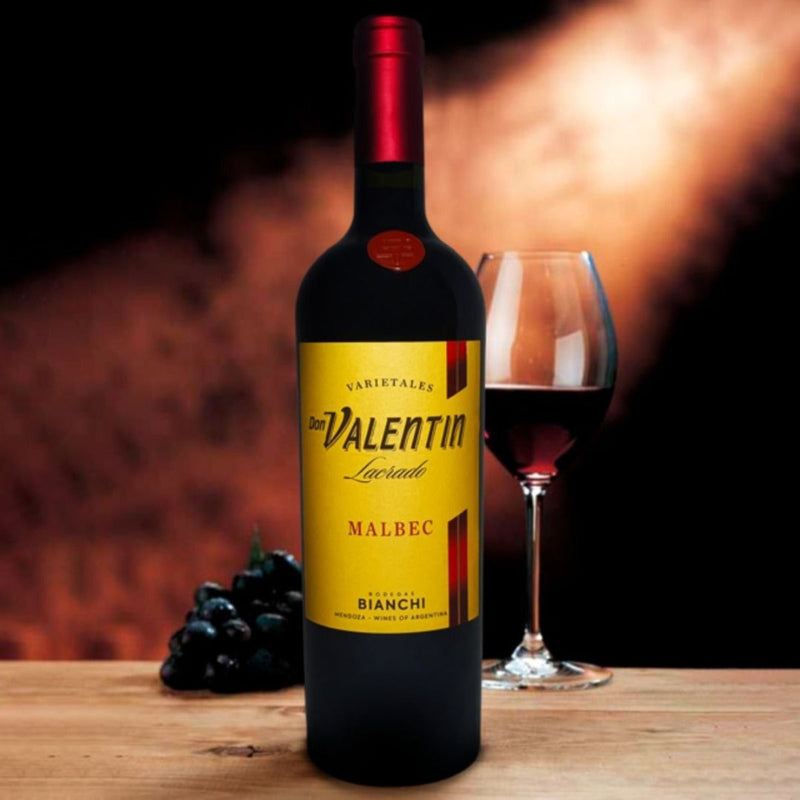 Vinho tinto argentino malbec Don Valentín Lacrado 750ml