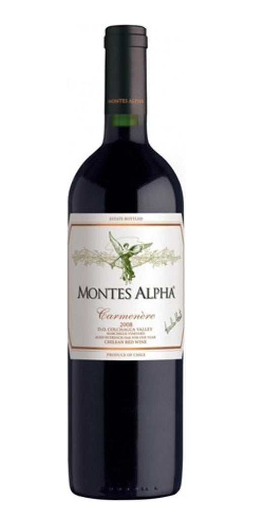 Vinho Montes Alpha Carmenere 750ml Kit Com 03 Unidades