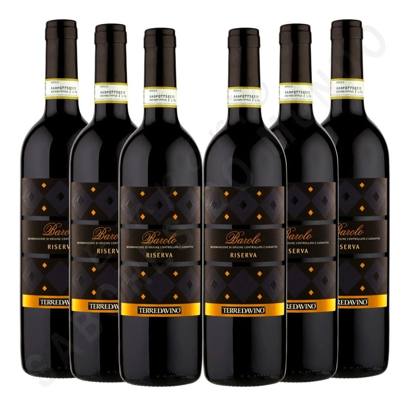 Kit 6un- Vinho Barolo Riserva Terre Da Vino - Premiado