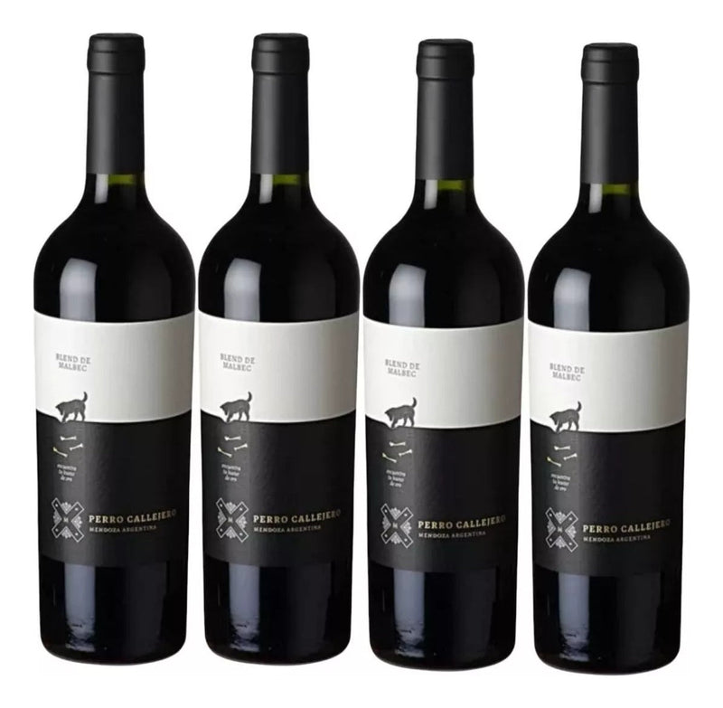 Kit 4 Vinhos Argentino Perro Callejero Blend De Malbec 750ml