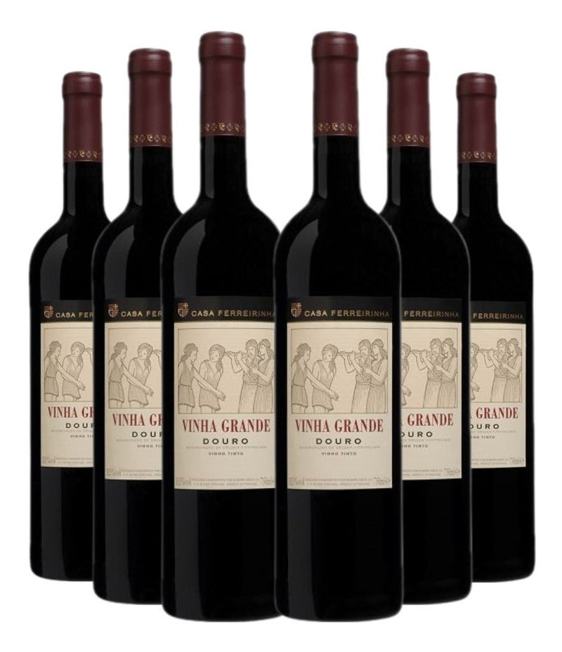 Vinho Vinha Grande Tinto 750 Ml Kit Com 06 Unidades