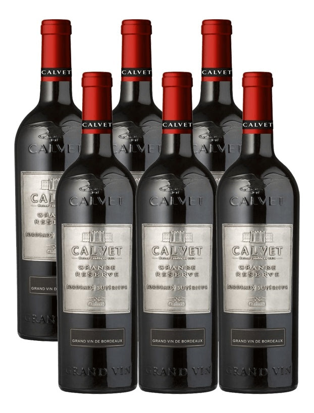 Vinho Tinto Calvet Bordeaux Superieurs Frances 750ml Kit 6un