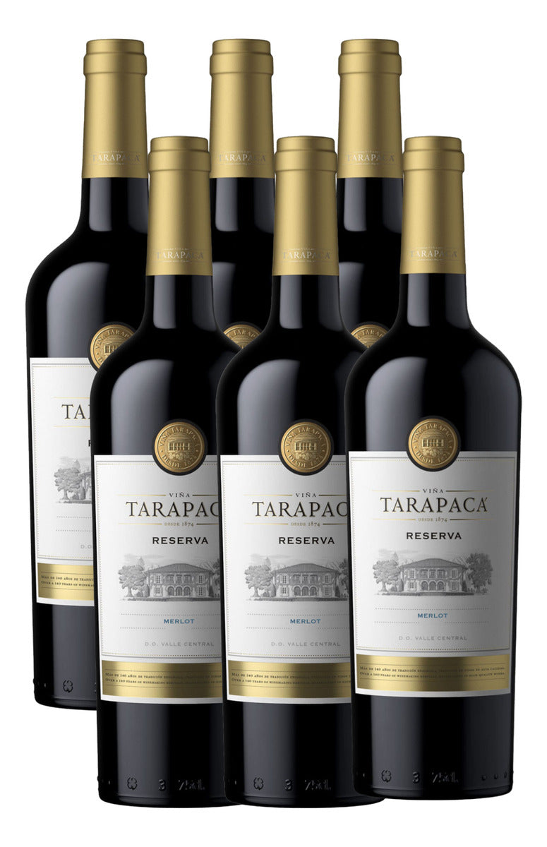 Vinho Tinto Vina Tarapaca Reserva Merlot 750ml 12 Unidades