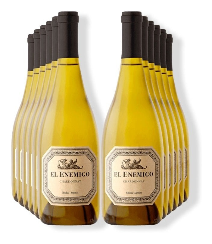 Vinho Argentino El Enemigo Chardonnay 750ml Kit C/ 6 Grfs