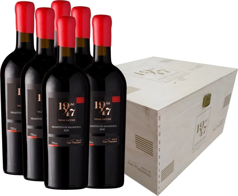 Kit 6 Garrafas 1947 Primitivo Di Manduria Dop 750 Ml