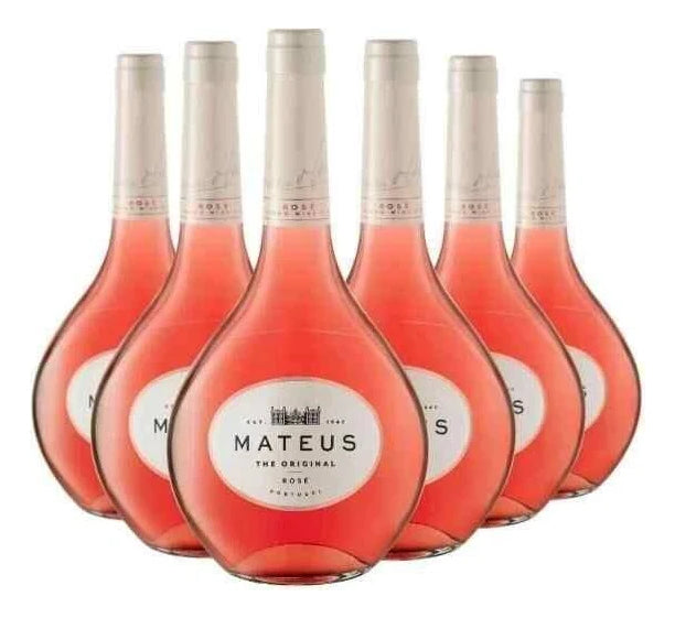 Vinho Português Rosé Meio Seco Mateus 750ml 24 Unidades