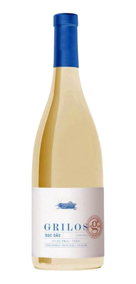 Kit C/8 Vinho Branco Seco Grilos 750 Ml