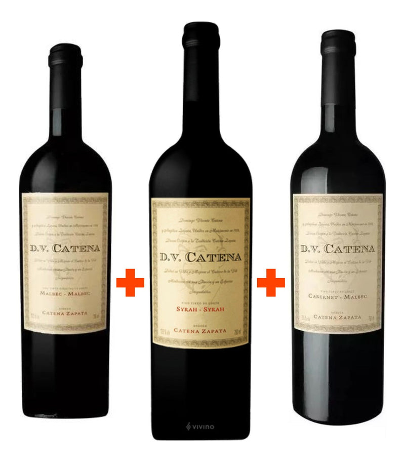 Kit  Dv Catena Cabernet-malbec / Syrah-syrah / Malbec