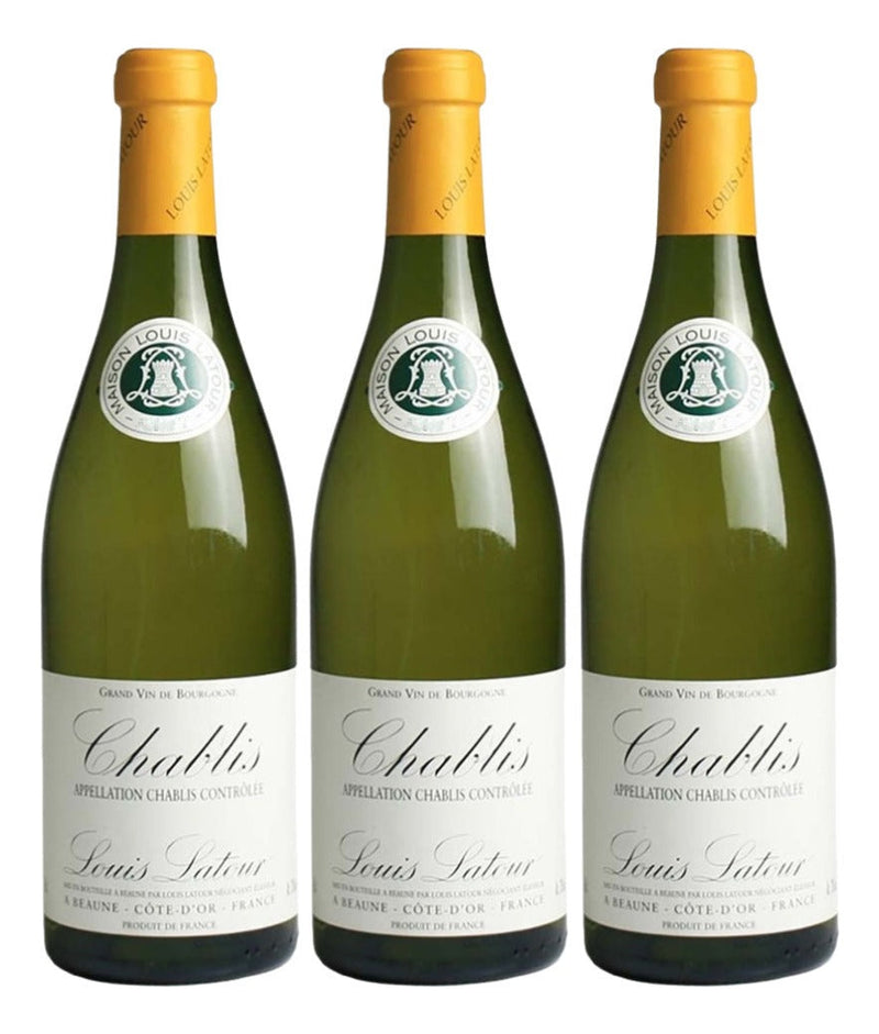 Vinho Louis Latour Chablis 750 Ml Kit Com 03 Un