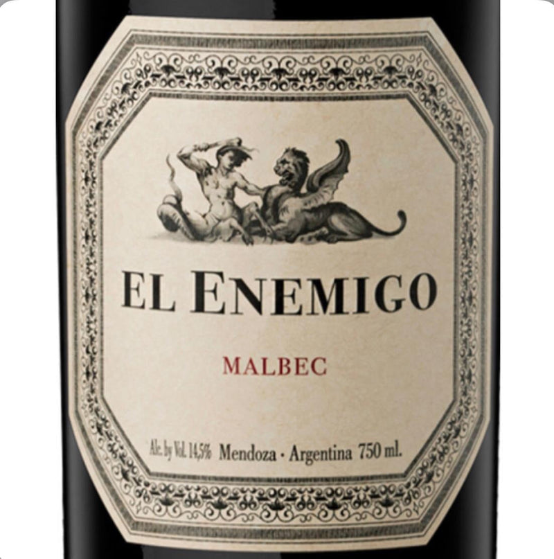 Vinho Tinto Argentino El Enemigo Malbec 750ml